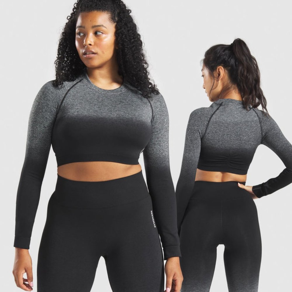 Adapt Ombre Seamless Crop Top- Gymshark